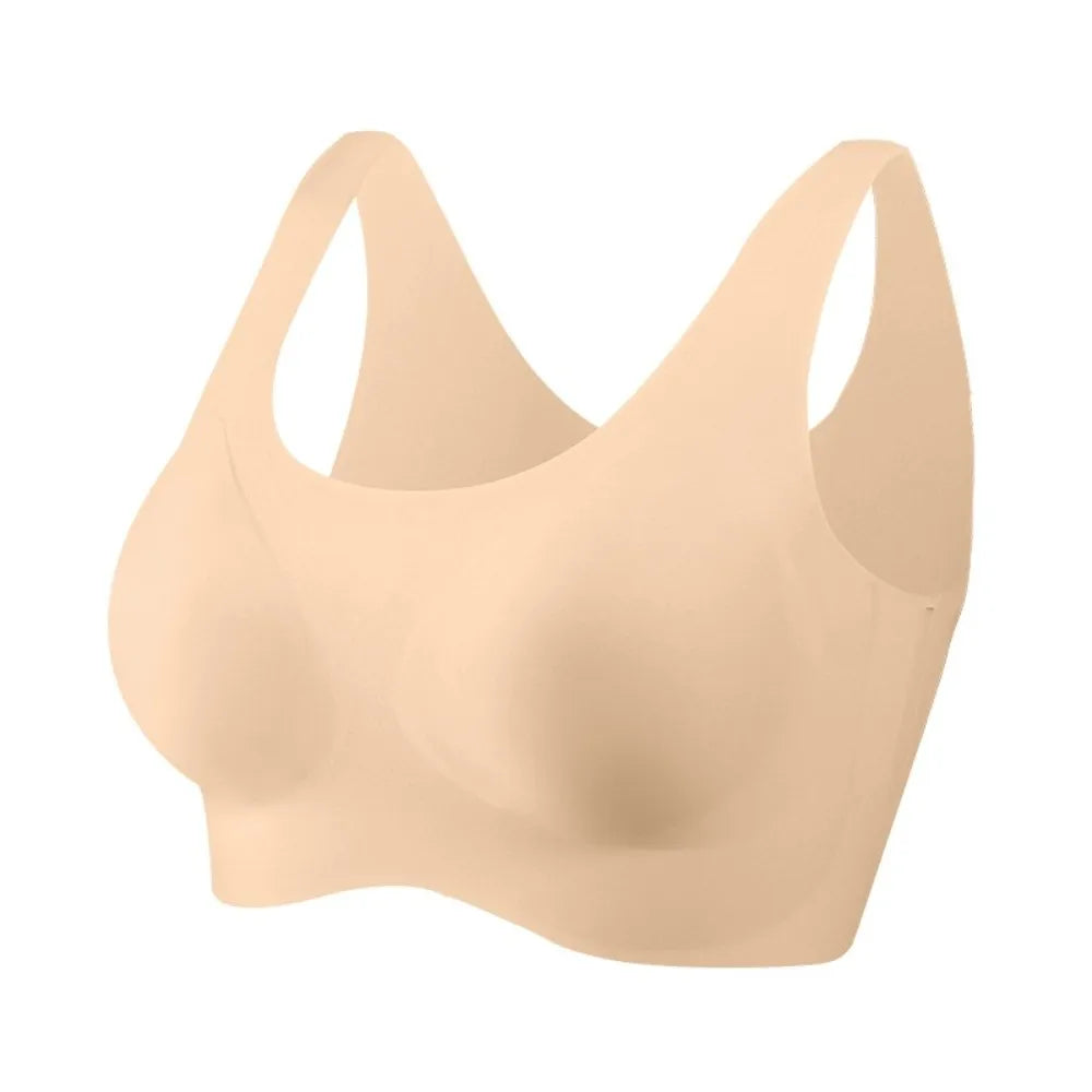 Comfortable Close-fitting Wireless Bra Shockproof Gathered Breasts Seamless Bralette Underwear Lingerie Sports Bra Pilates
