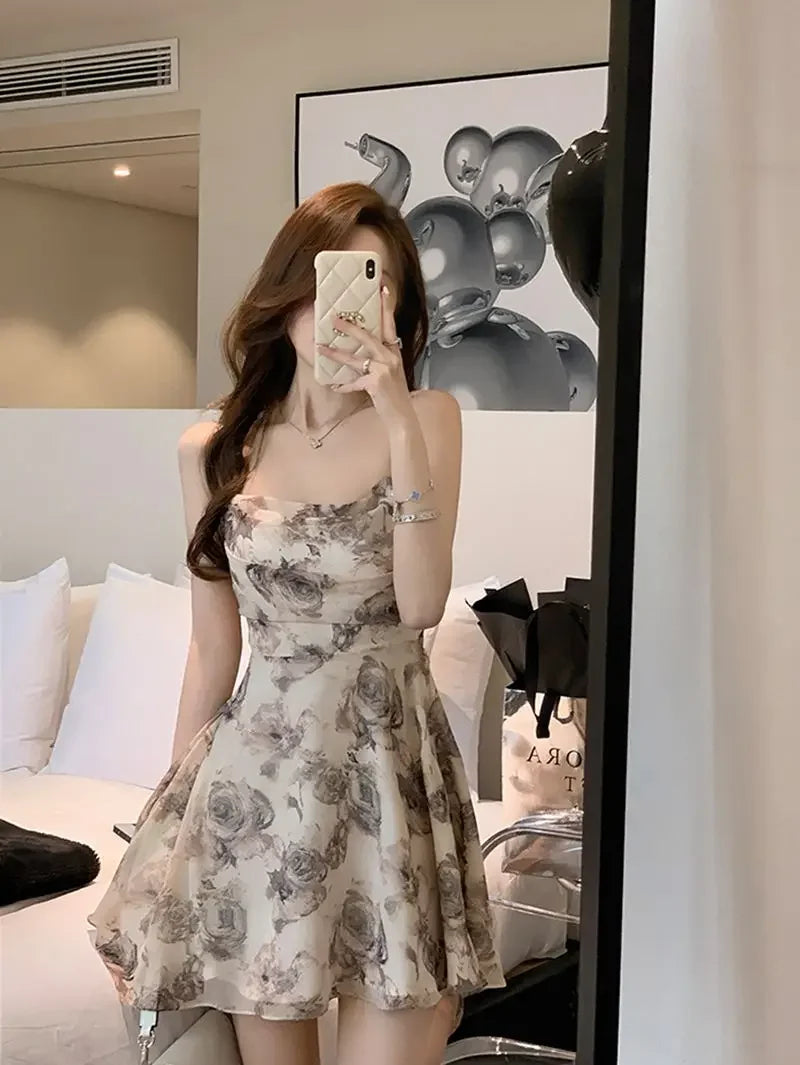 Slip Woman Dress Mini Sundress Off Shoulder Clothes Dresses for Women 2025 Beach Short Promotion Cheap Casual Retro New in X Y2k