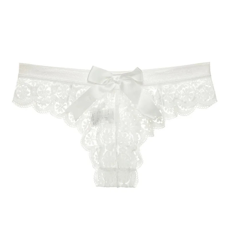 Sexy Lace Thong Women Butterfly Low Waist Panties Transparent Underwear Ladies Briefs Lingere Panty Underware Womens Lingerie