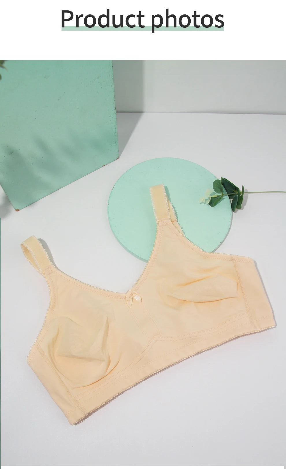 LERVANLA 2302 Bra Seamless Sexy Bras for Fat  Woman Mastectomy Bra Cotton Bralette Full Coverage Cup D E F G for Plus Size
