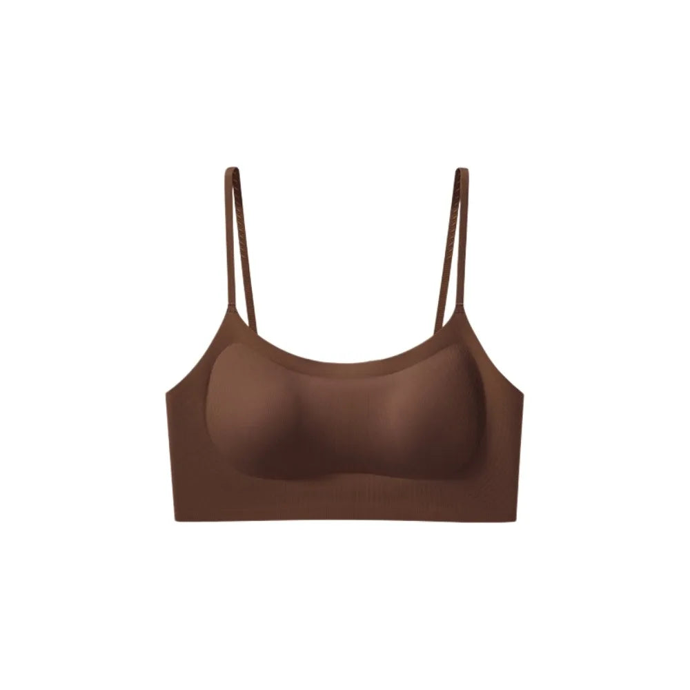 Traceless Wireless Bra Shockproof U-shaped Beautiful Back Seamless Bras Gathered Breasts Lingerie Brassiere for Women Yoga