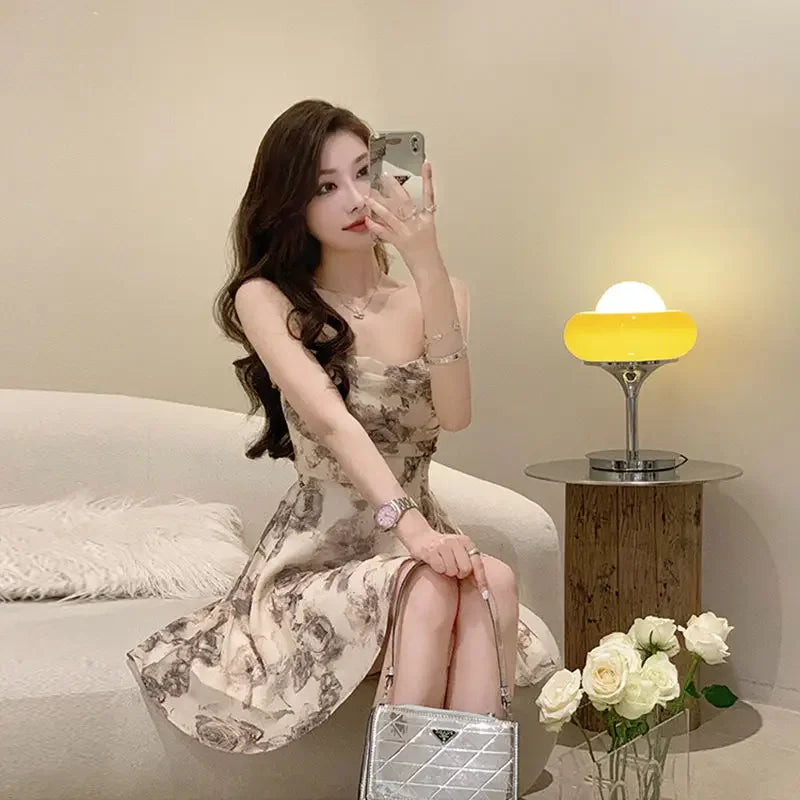 Slip Woman Dress Mini Sundress Off Shoulder Clothes Dresses for Women 2025 Beach Short Promotion Cheap Casual Retro New in X Y2k