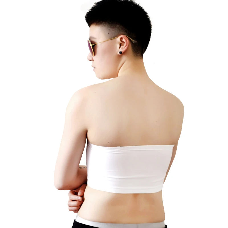 Strapless Buckle Breathable Non Bandage Chest Binder Undershirt Corset Breast Binder Tight Tops Shaper Trans Binder