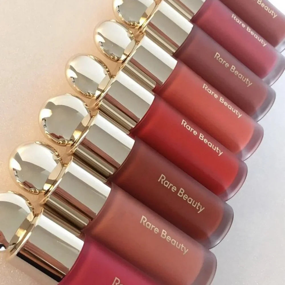 Rare Beauty Lip Gloss Liquid Blush Highly Pigmented Dewy Glow Natural Looking Waterproof Sweatproof Blusher Daily Use Makeup