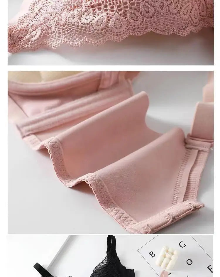 Women's Push-up bra  sexy little lace bra  soft seamless cotton  comfortable gathering Lingerie