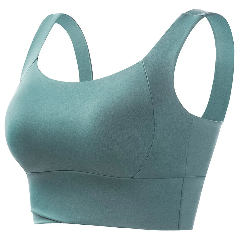 Sport Bras for Women GYM Running Yoga Beauty Back Vest Tank Tops Lager Size Wire Free Push up Padded Shock Absorption Bralette