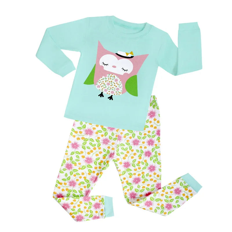 Boys Pajamas Sets 2 to 3 4 5 6 7 8 Years Cotton Long Sleeve Toddler Boy Pijama Autumn Winter Kids Sleepwear Set Children Clothes