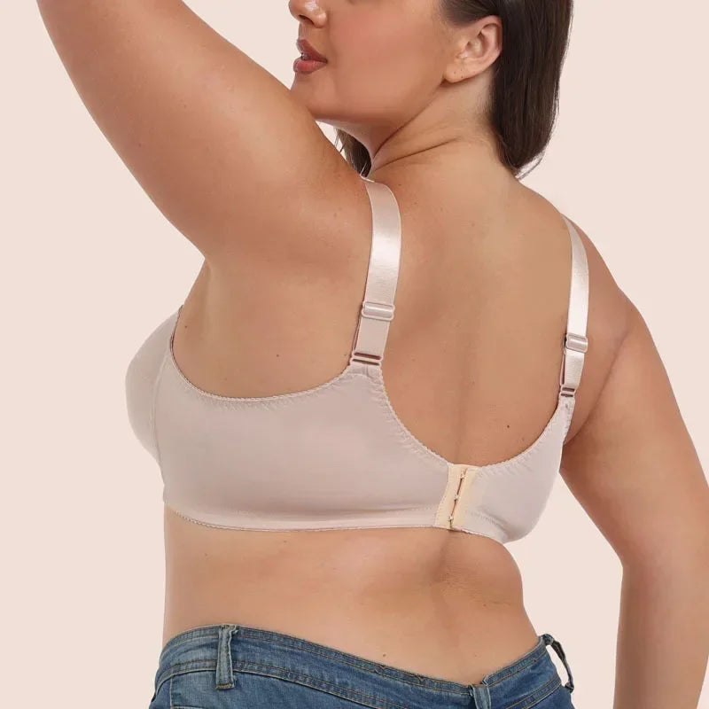 Summer Bra Thin Full Cup Bra for Women Sexy Lace Large Size Non Padding Wirefree Bras Plus Size Breathable Bralette BCDEFG