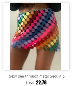 Sexy see through metal sequin corset crop top womens summer beach party halter tank top rave festival outfits cropped y2k Tops