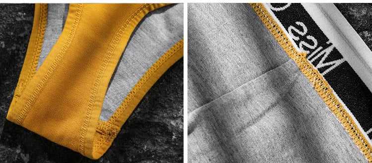 Lingerie sexy Men Underwear U Convex Sports Fitness Letter tanga hombre Cotton Low Waist strings Seamless Briefs Thong T Pants