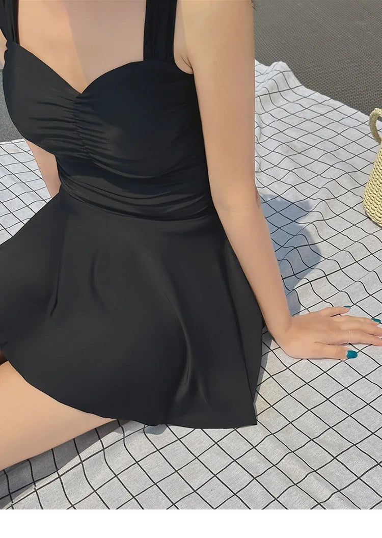 New One-piece Swimsuit for Women, Covering The Belly and Slimming Down, Gathering Sexy Seaside Swimsuits, Soaking in Hot Springs