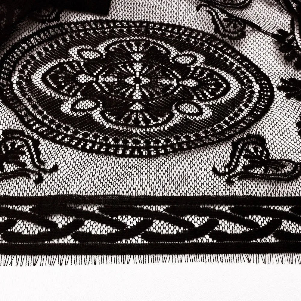 Breathable Lace Mesh Sunscreen Beach Cover Up Plus Size Casual Bohemian Shawl Transparent Floral Swimsuit Cover Up Vacation