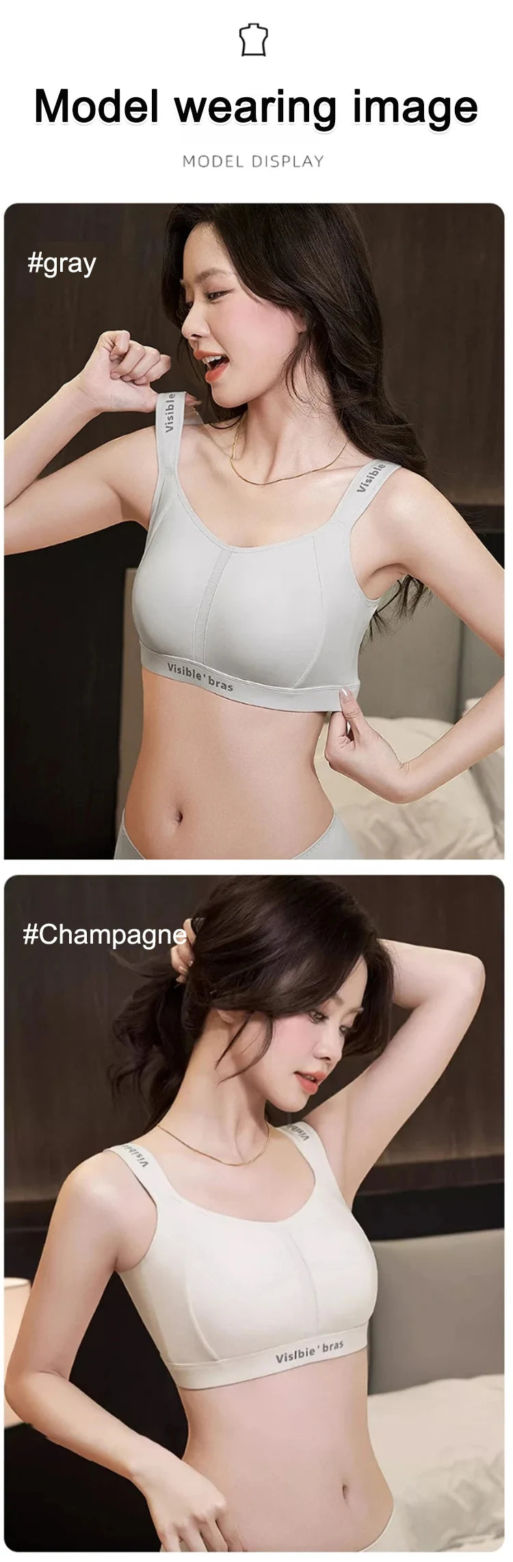 Wireless Minimizer Sports Bra Adjustable Support Anti Sagging Seamless Comfort Breathable Large Bust No Underwire Everyd