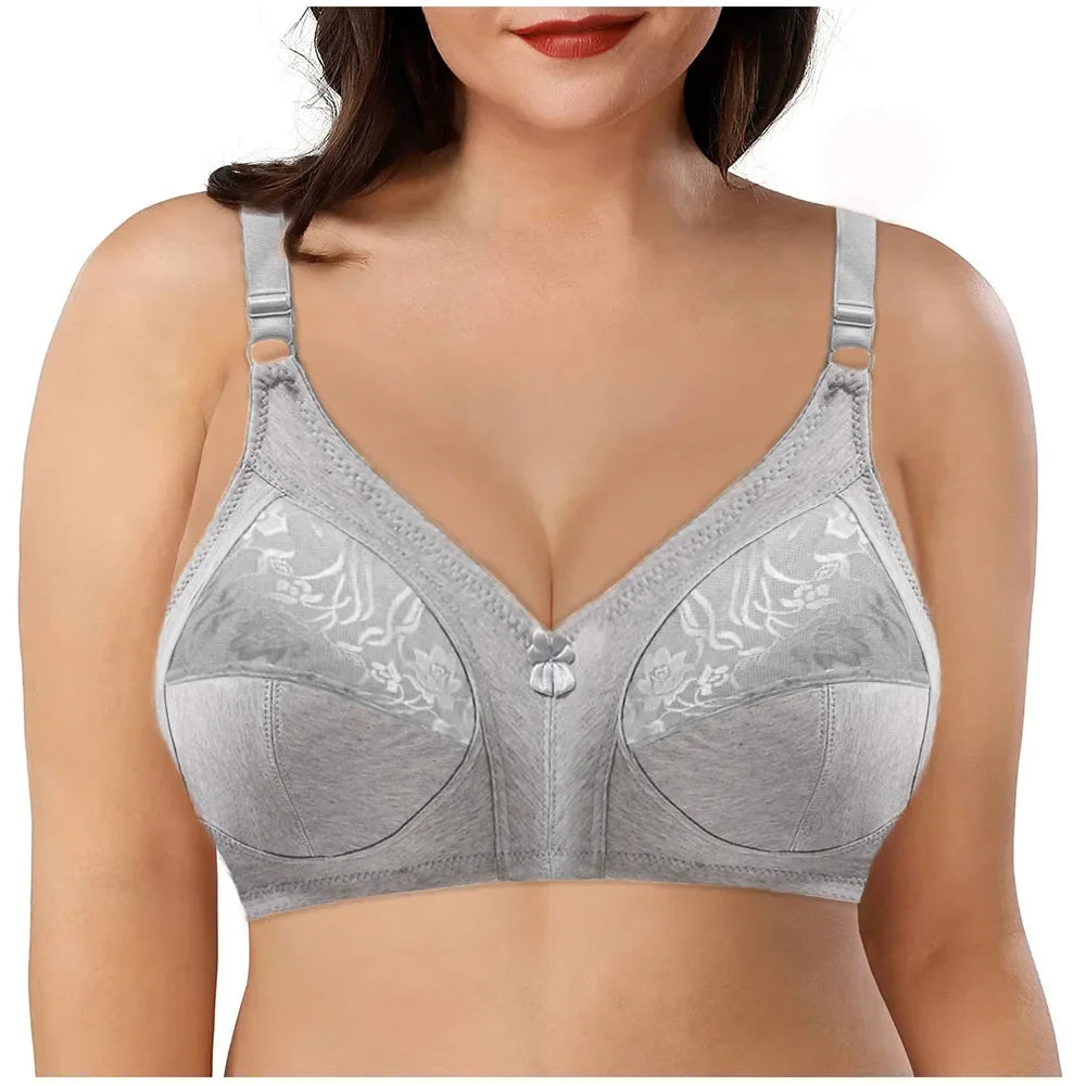 Large Size Bra 36-50 C D E D Cup Bras for Women Push Up Seamless BH Non-padded Ladies Sexy Full Cup Underwear Plus Size Bra C01