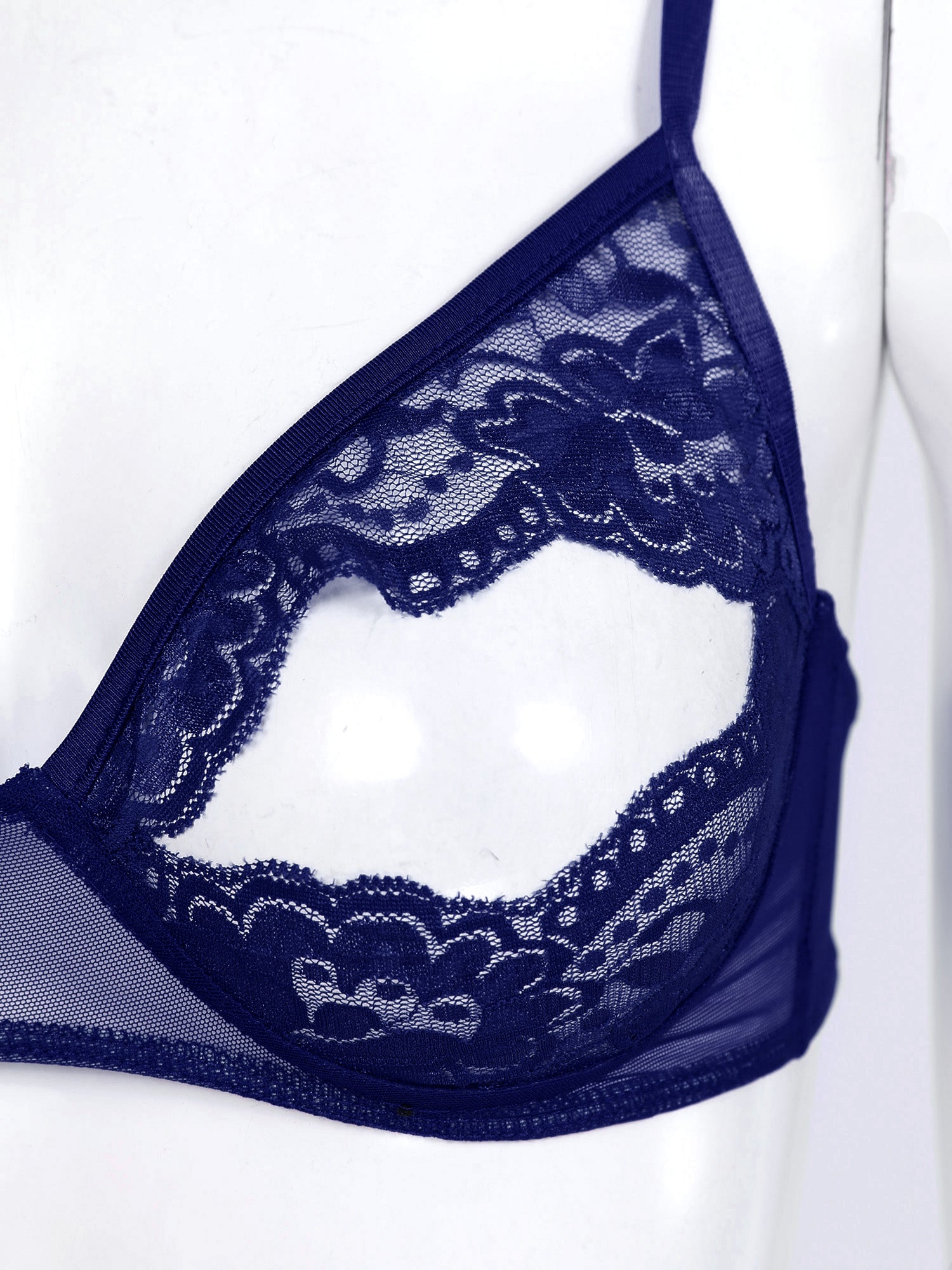 Women Nipple Exposed Bra Sexy Open Cup Lace Lingerie Exotic Brassiere Nightclub See-through Bralette Wire-free Unlined Bra Top