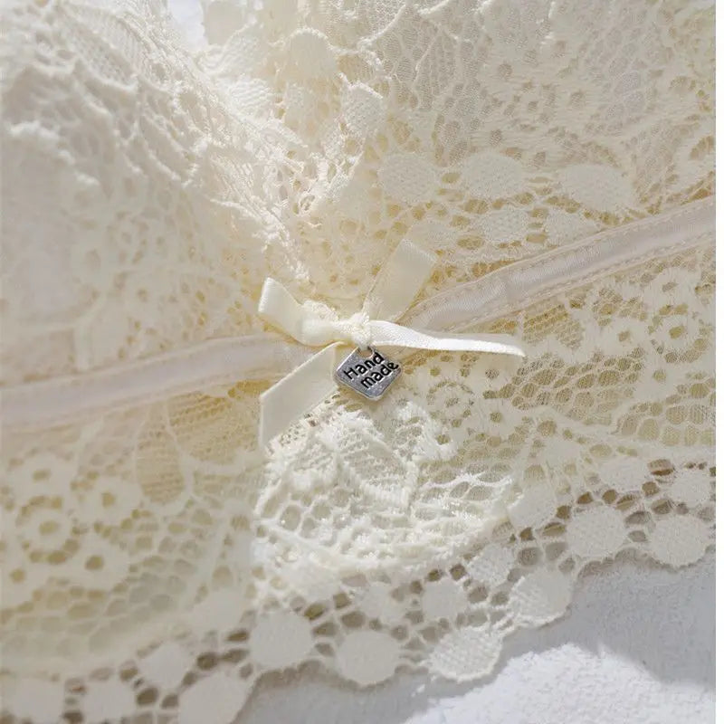 Lace Bra for Small Bust 12cm Extra Thick Push-Up Padding Wireless Support Side Coverage for Lift Shaping Anti-Sagging Comfort