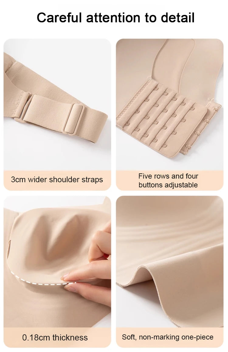 Wireless Seamless Women's Bra, Removable Pads Breathable Bralette,Soft Comfort Fit,Ideal for Daily Casual Outfits&Sleep Wear