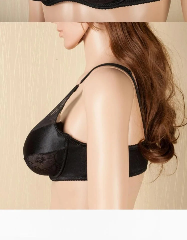 Sexy Crossdresser Bra CD Drag Queen Crossdresser Sissy Bra Fake Boobs Mastectomy Pocket Bra Suitable for Silicone Breast Forms
