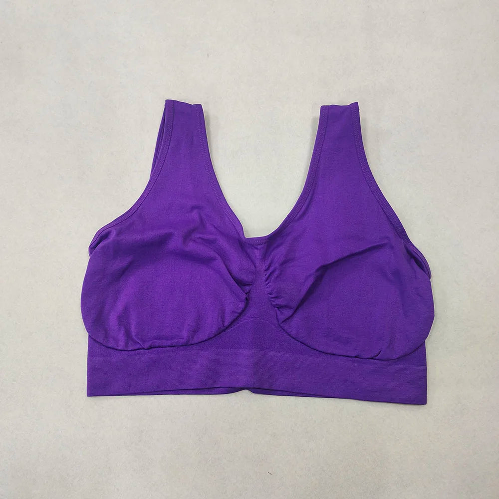 unlined Seamless Bra Vest Women sleep Underwear yoga sports Brassiere Big Size Top no sponge insert pad Bralette