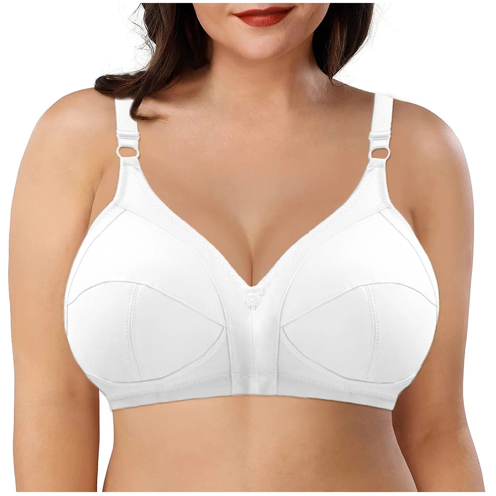 Large Size Bra 36-50 C D E D Cup Bras for Women Push Up Seamless BH Non-padded Ladies Sexy Full Cup Underwear Plus Size Bra C01