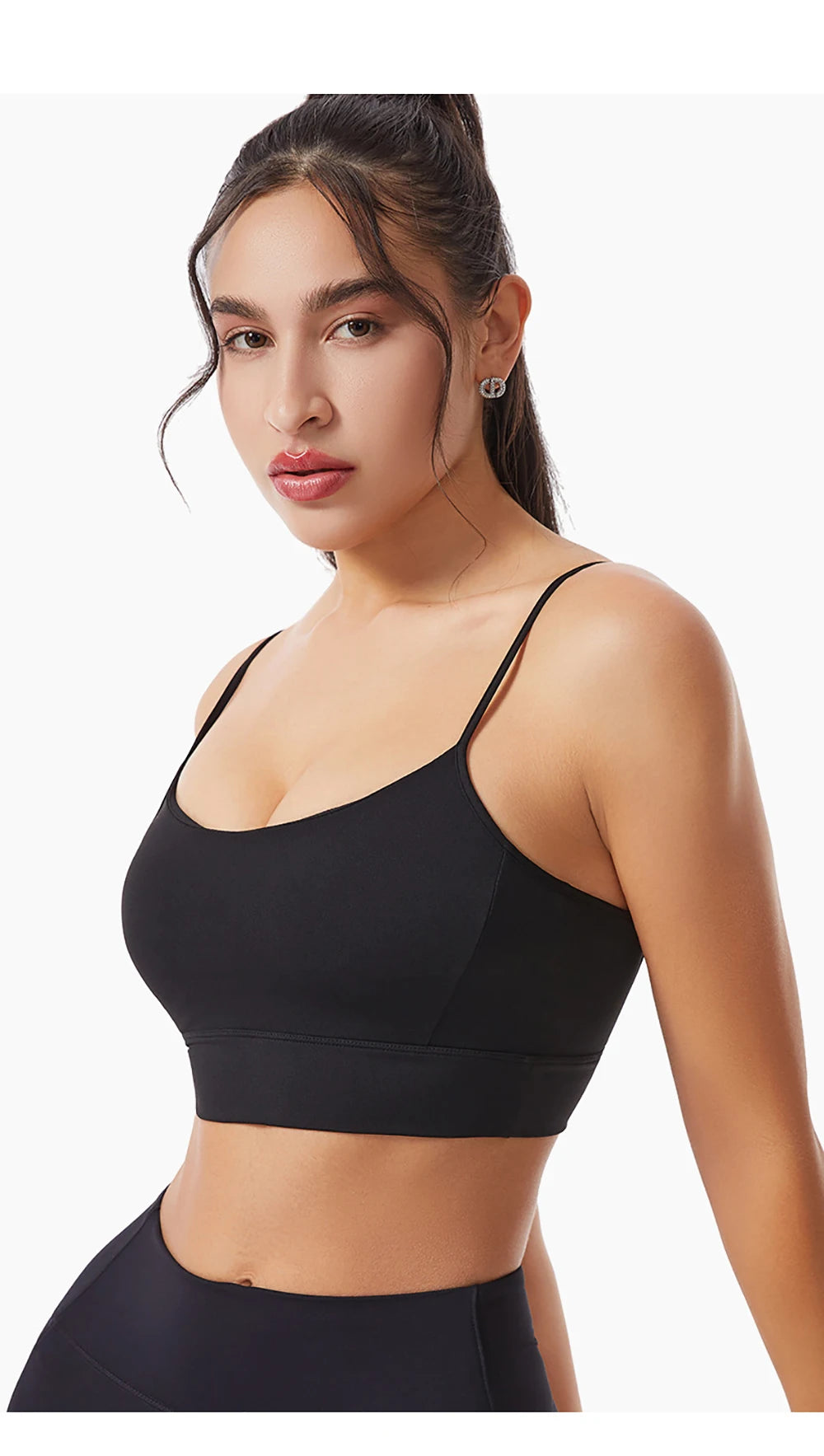 Low Back Sports Bra For Women Low Impact Padded Workouts No Underwire Bralette Beauty Back Yoga Spaghetti Straps Vest Tops