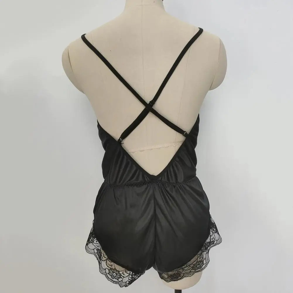 Sexy Lingerie Sleepwear Sling Silky Comfortable Nightwear Womens Silk Satin Sleeveless Robe Kimono Robe Short Bathrobe Pajamas
