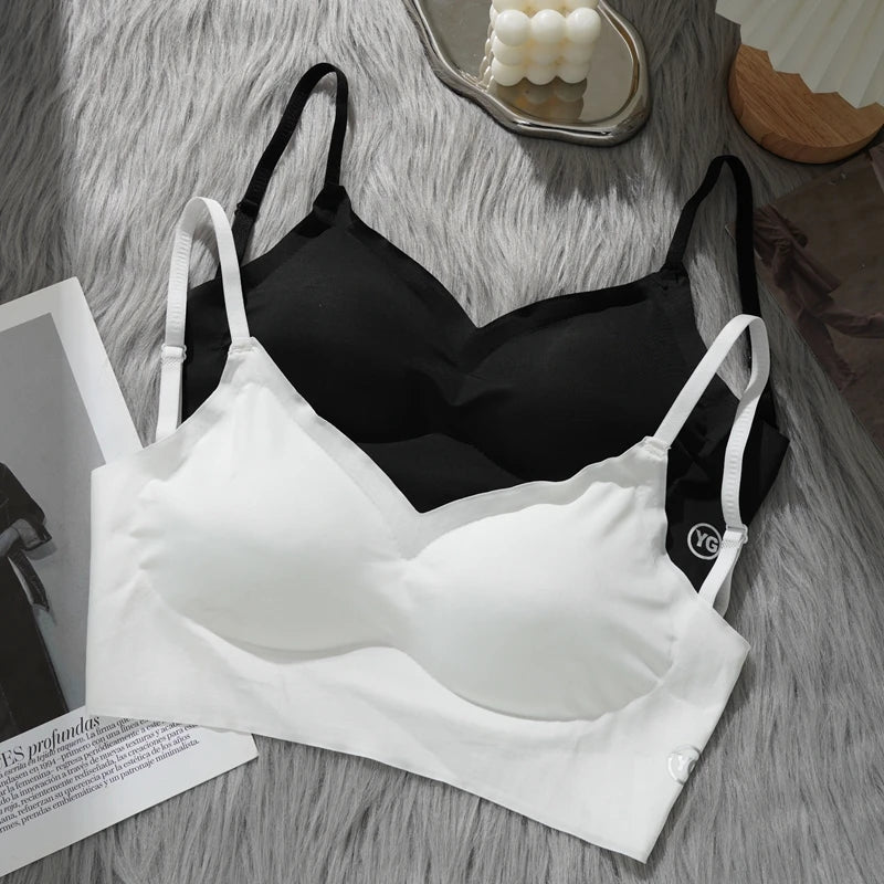 Women’s Deep U Beauty Back Plunge Bras Invisible Bra Push Up Underwear Sexy Invisible Lingerie for Dresses Solid Braletter