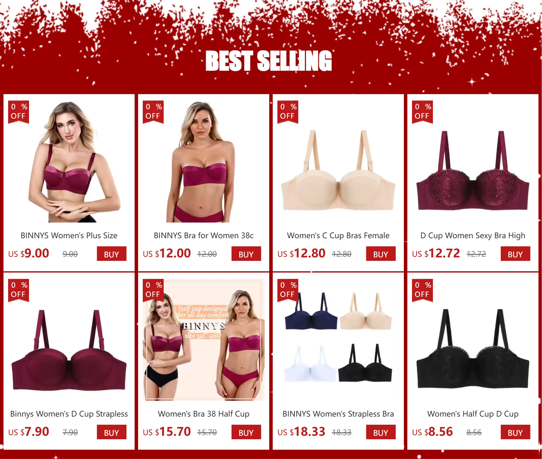 D Cup Women Sexy Bra High Quality Lace Floral Half Cup Plus Sizes Adjusted-straps Underwire Women Bra BINNYS