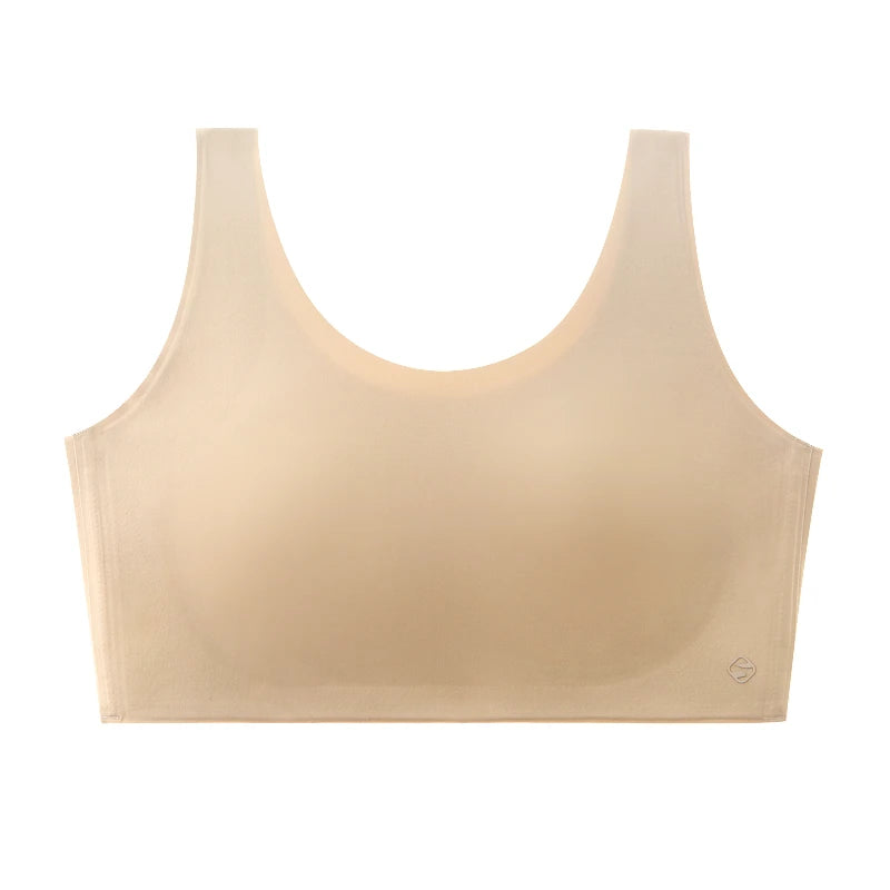 SUJIIN Women's Big Breasts Full Coverage Bras Plus Size Seamless Push Up Wireless Minimizer Bra Woman Supportive Bralettes MX529