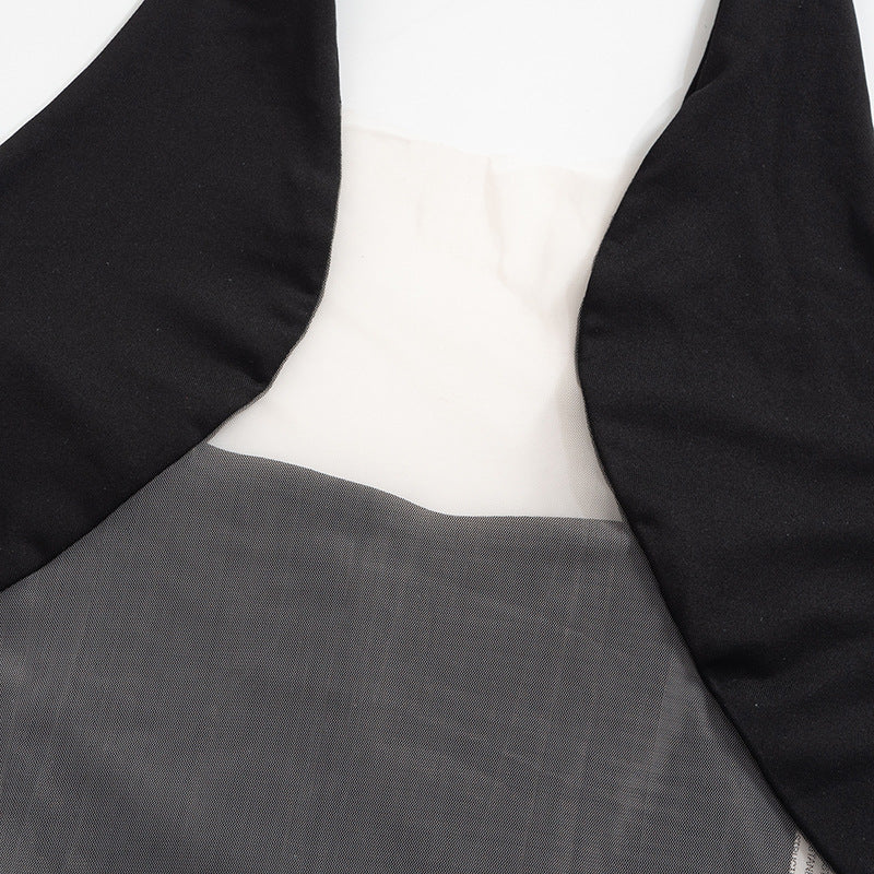 Sheer Sexy Bodysuit Lingerie Sleeveless One-Pieces Body Feminino Neck-Mounted Corset Top Summer Fashion Trends Women Clothing
