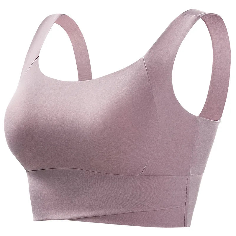 Sport Bras for Women GYM Running Yoga Beauty Back Vest Tank Tops Lager Size Wire Free Push up Padded Shock Absorption Bralette