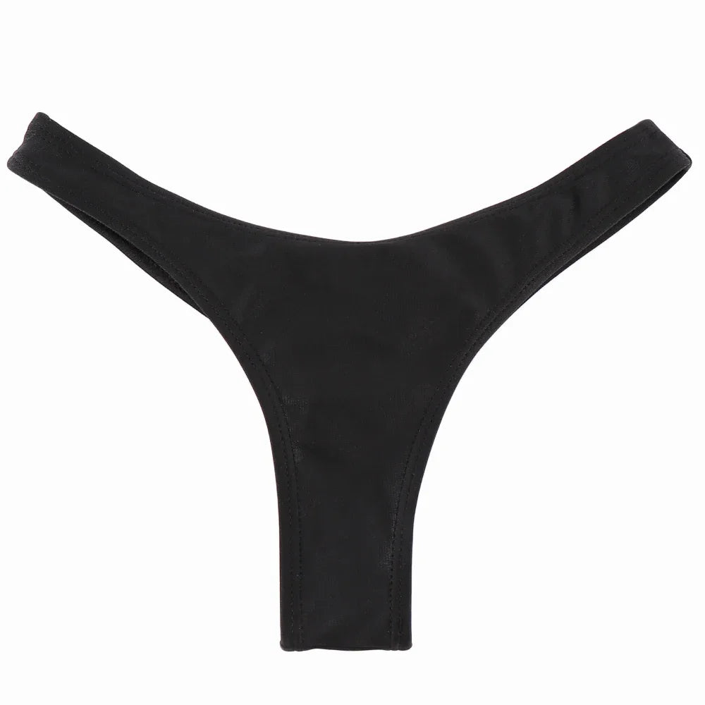 Classic Cut Short Bottoms Biquini Swim Ladies Swimsuit Women Briefs Bikini Bottom Side Ties Brazilian Thong Swimsuit