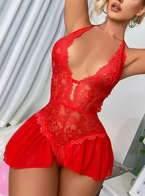 Woman Lingerie for Sex Open Crotch Bra Underwear 18+ Adult Hot Erotic One-piece Bodysuit Costume Sexy Babydoll Wedding Sleepwear