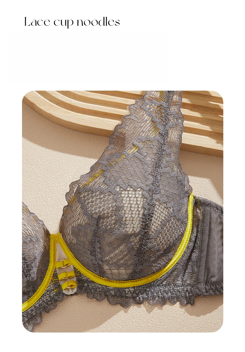 2025 Elegant Beauwear 75 80 85 C D Bra Women's 3/4 Cup Plunge Bras Sexy Lace Bra Unlined Underwire Bralette CW9525