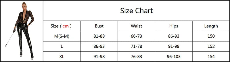 Sexy See-Through Lace Pu Bodysuit Ladies Leather Latex Catsuit Lace Splice Lingerie Underwear Jumpsuit Erotic Skinny Bodysuit