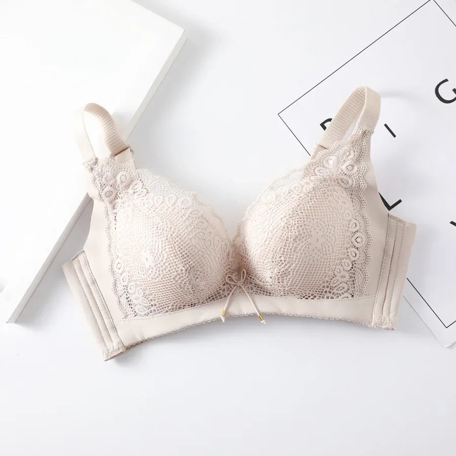 Women's Push-up bra  sexy little lace bra  soft seamless cotton  comfortable gathering Lingerie