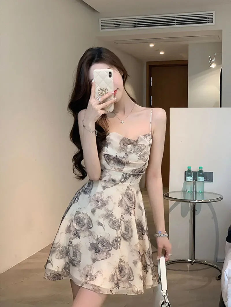 Slip Woman Dress Mini Sundress Off Shoulder Clothes Dresses for Women 2025 Beach Short Promotion Cheap Casual Retro New in X Y2k