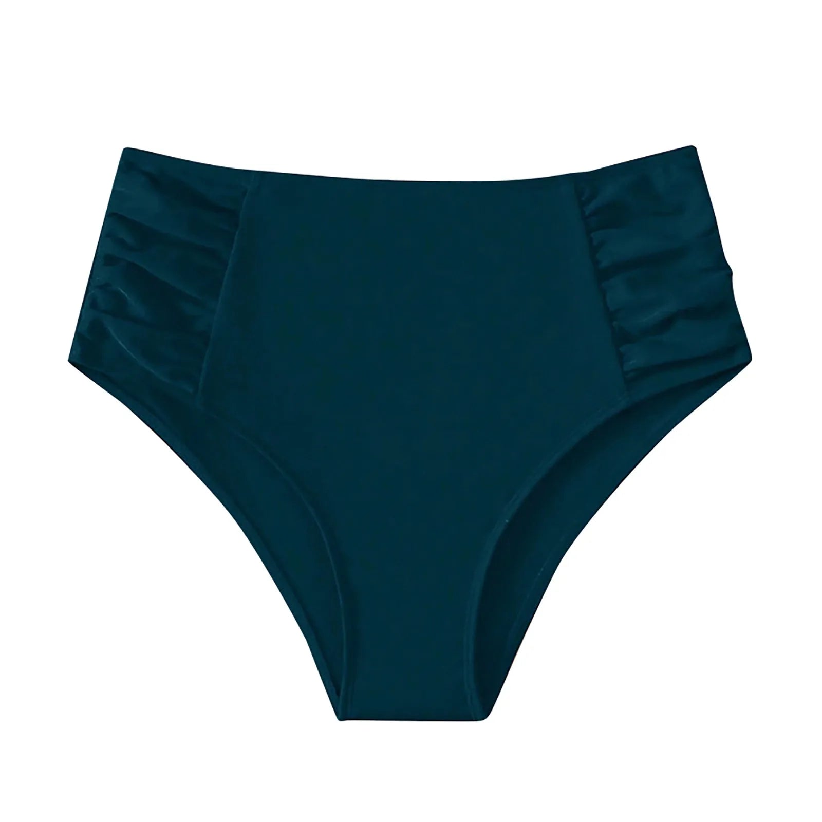 Women's High Waist Basic Swimming Bottoms Full Coverage Bikini Split Swimsuit Briefs Solid Color Comfy Swimming Trunk