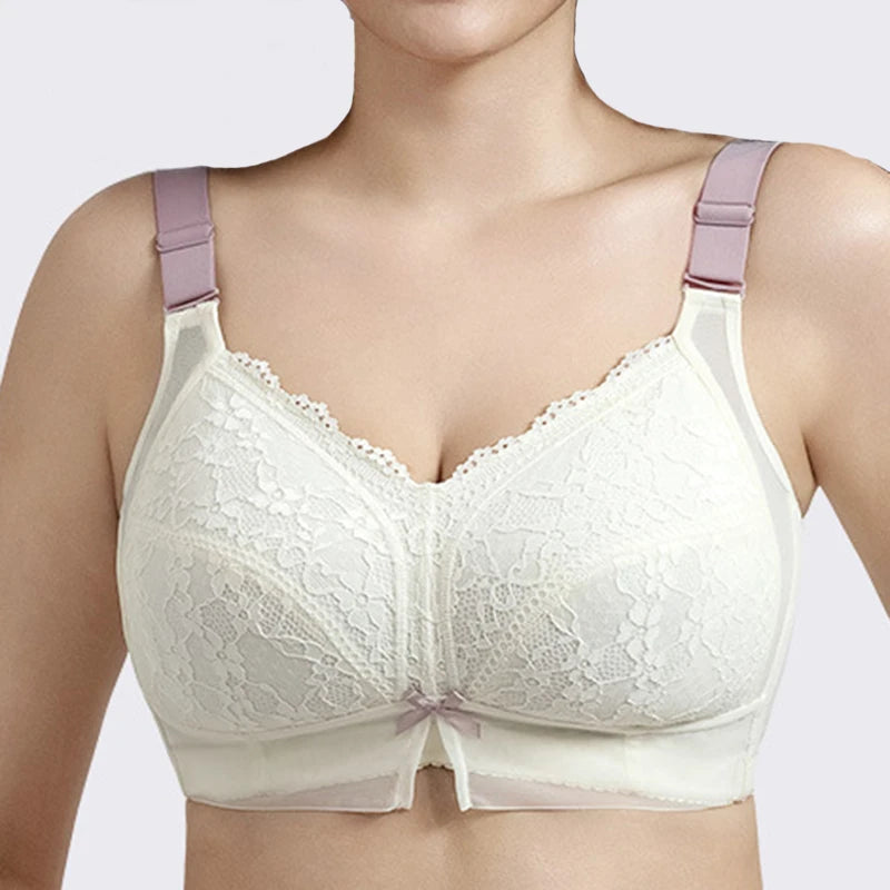 Wireless Lace Bras for Women Full Coverage Underwear Non Padded Minimizer Bra Female Sexy Lingerie 36 38 40 42 C D E F G H I J