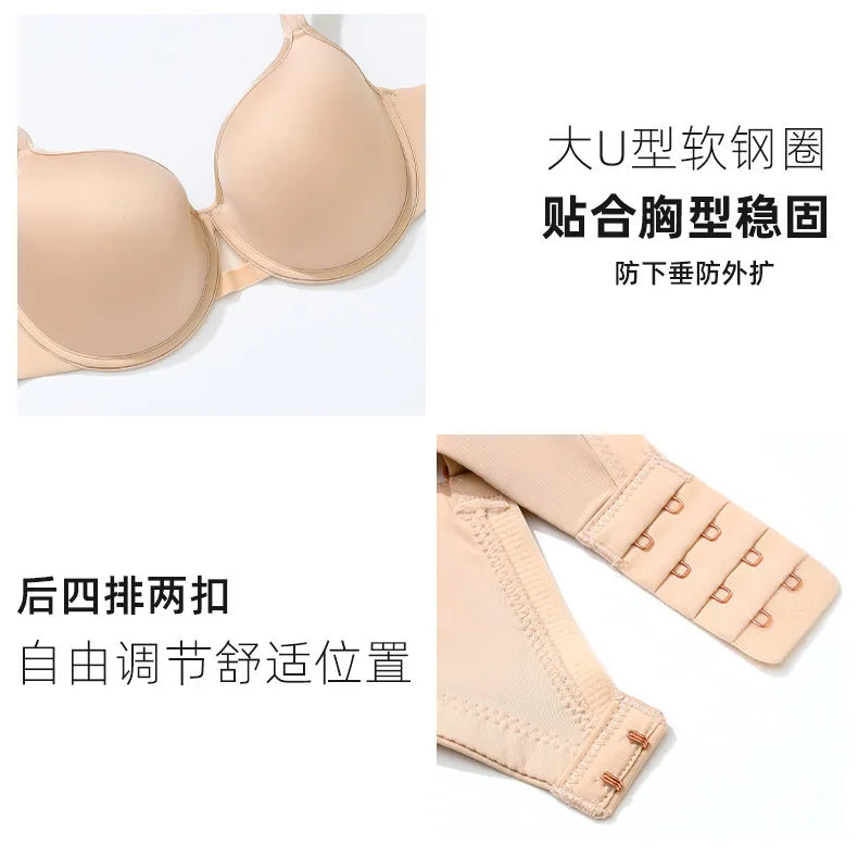 75 80 85 90 95 D E F G Stick On Bra Plus Size Lingerie For Women Large Bra Thin Brasier Mujer Brassiere Femme