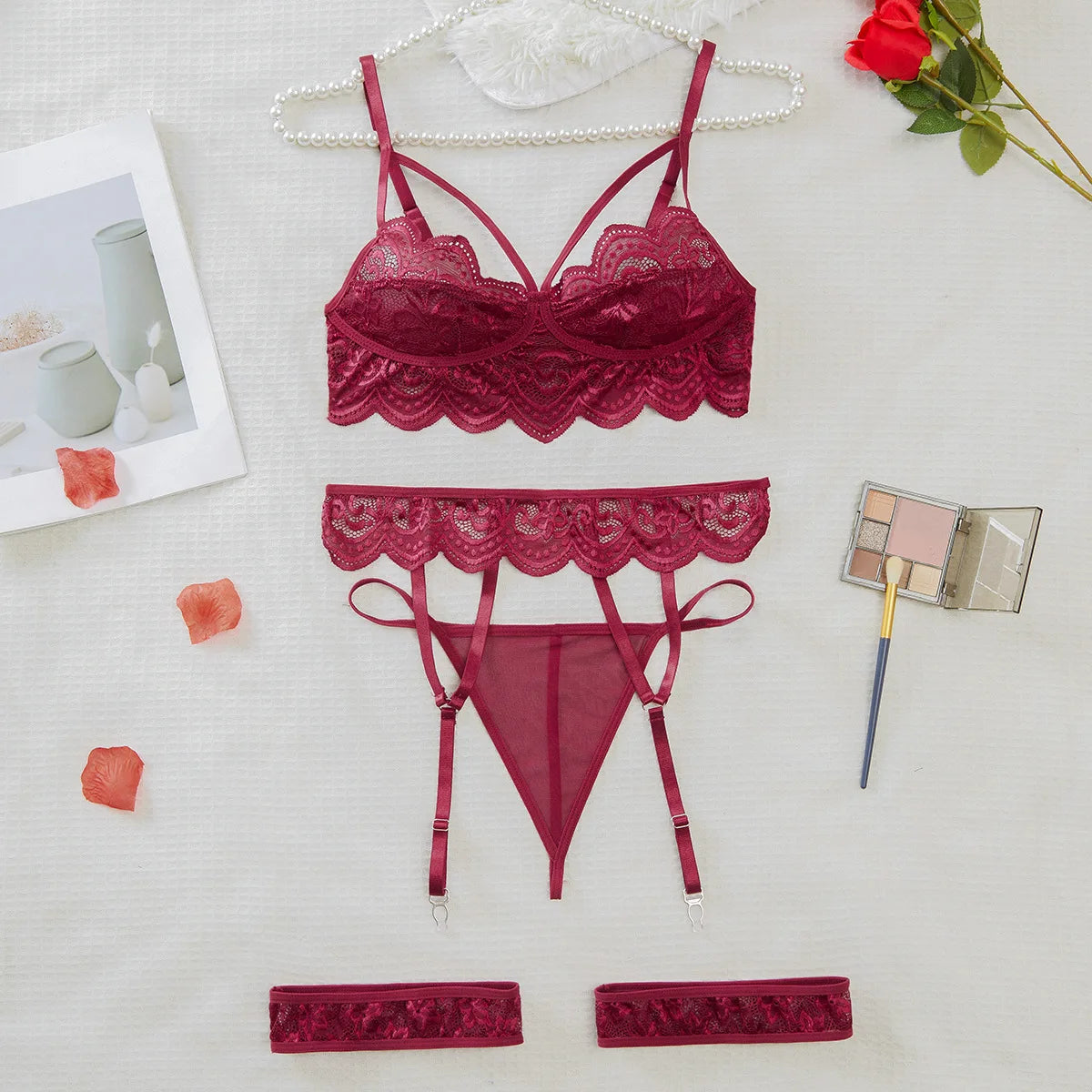Erotic Sexy Outfits Lingerie Transparent Seamless Bras For Woman Set Lace Lingerie Underwear Push Up Breves Sets And Panty Set