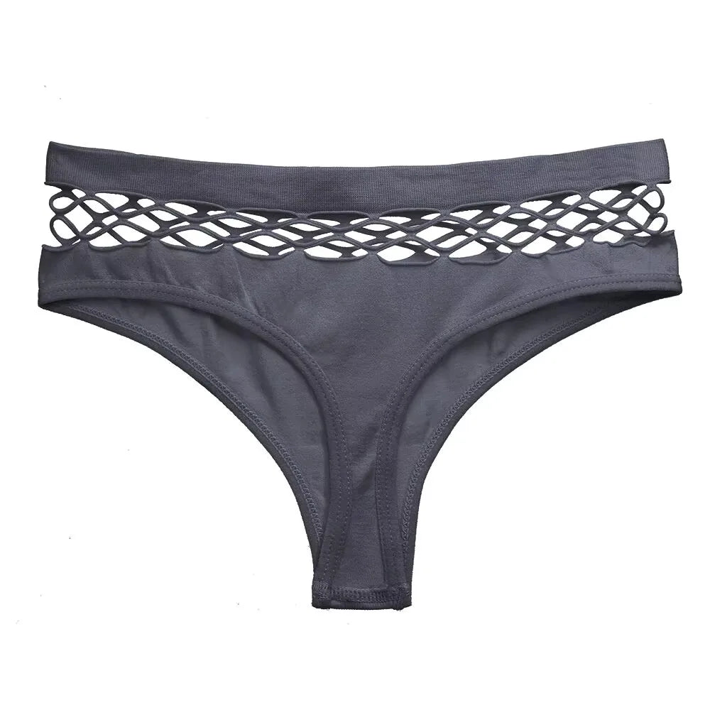 Women Lingerie Underpants Sexy G-string Thongs Cotton Women Panties Hollow Out Slip Femme Plus Size S-XXL Underwear Thongs