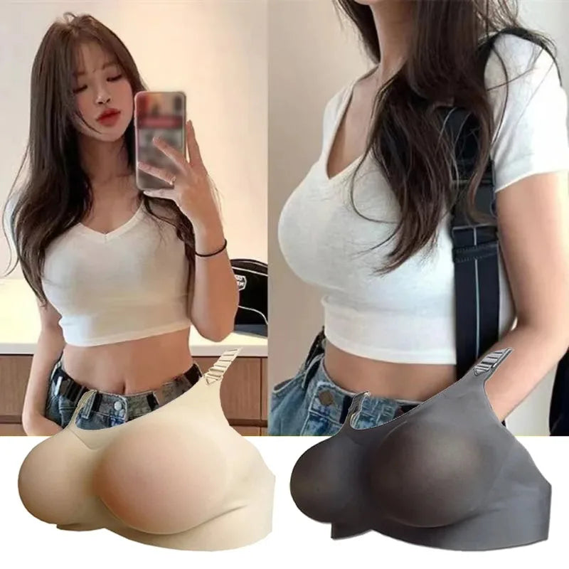 Shemale Boobs Breast Forms Lightweight Fake Boobs Lifelike Prosthesis Bra 500-1400g Skin Friendly A-D Cup Bra Novelty Costume