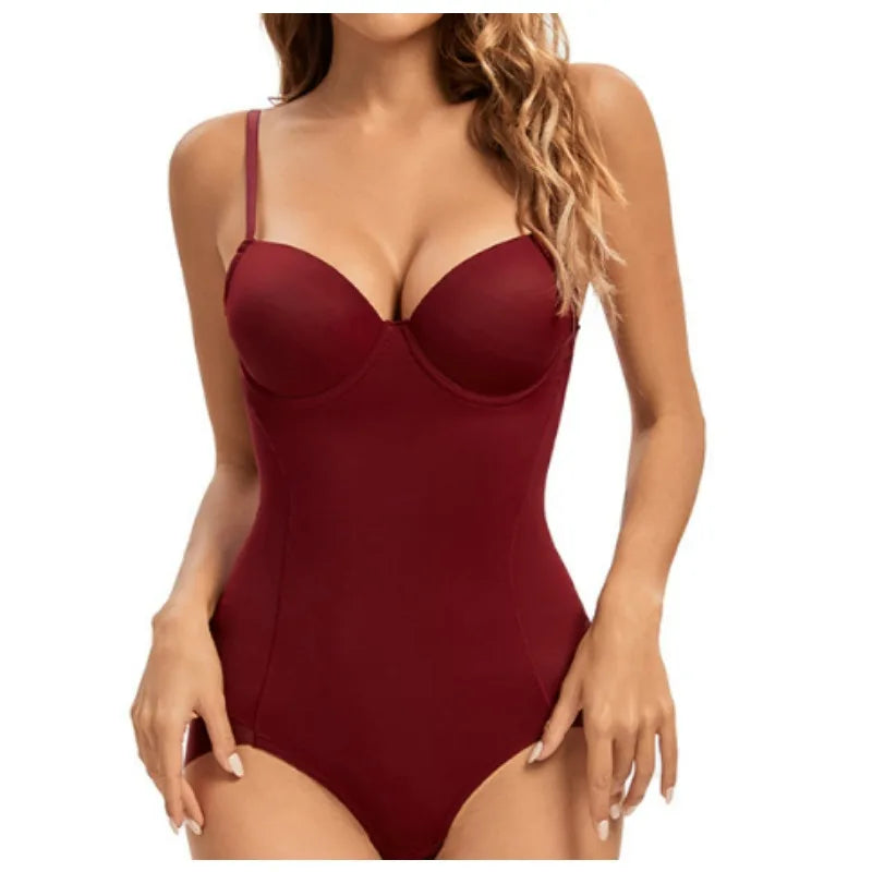 Underwire White Bodysuit Women Shapers Stretch Solid Color Silky Underwear Shapewear Good Quality Shape Corset Teddies