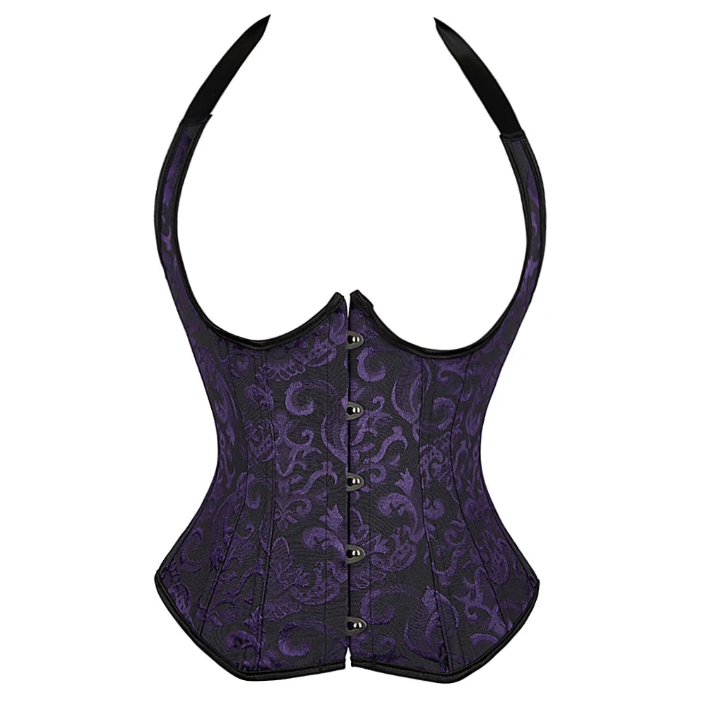 Sexy Overbust Corset Top with Straps,Embroidery Erotic Sensual Lingerie ,Woman Corgested Bustier Waist Corset Body Shapewear