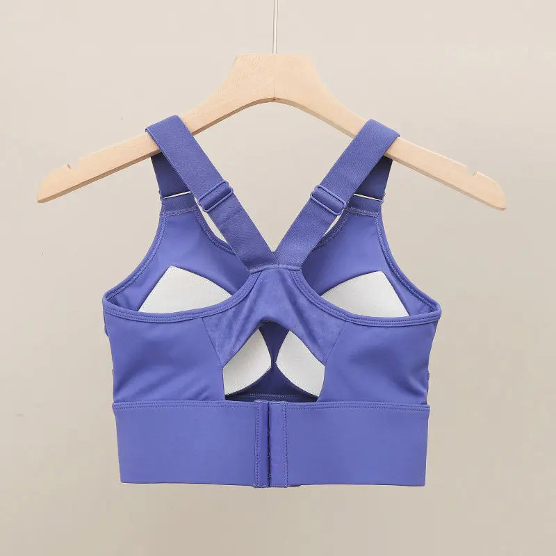 Sports Bra for Women with Large Busts, Shockproof, Side Breast Support, Anti-Sagging, Adjustable, Beautiful Back Design, Plus Size Yoga Running Fitness Bra