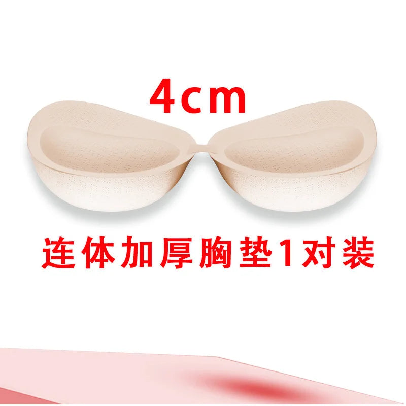 8cm Extra Thick Push Up Pads Removable Padded Bra Inserts Small Chest Latex Sponge Enhancing Inserts Sports Bras Full Coverage