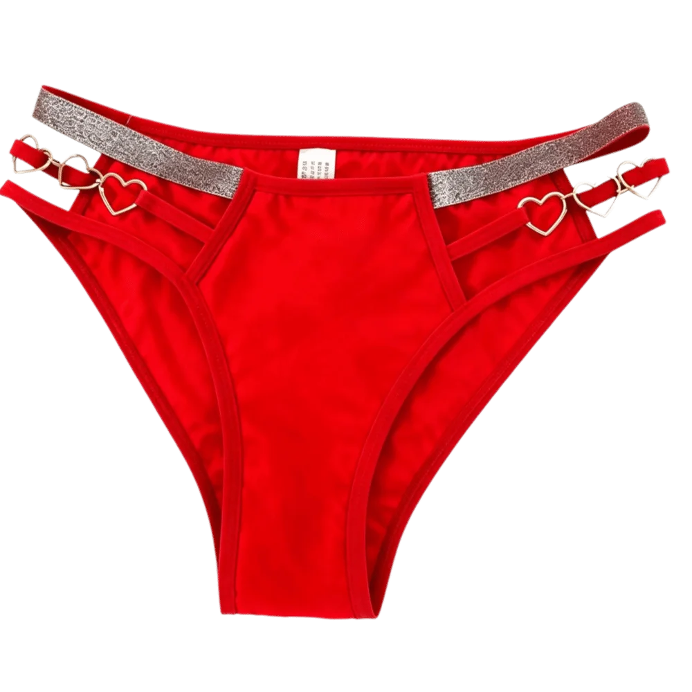 Lingerie Low-rise Women Underwear Glitter Strap Hollow Out Seamless Briefs Mesh Transparent Ladies Panties Lady Briefs
