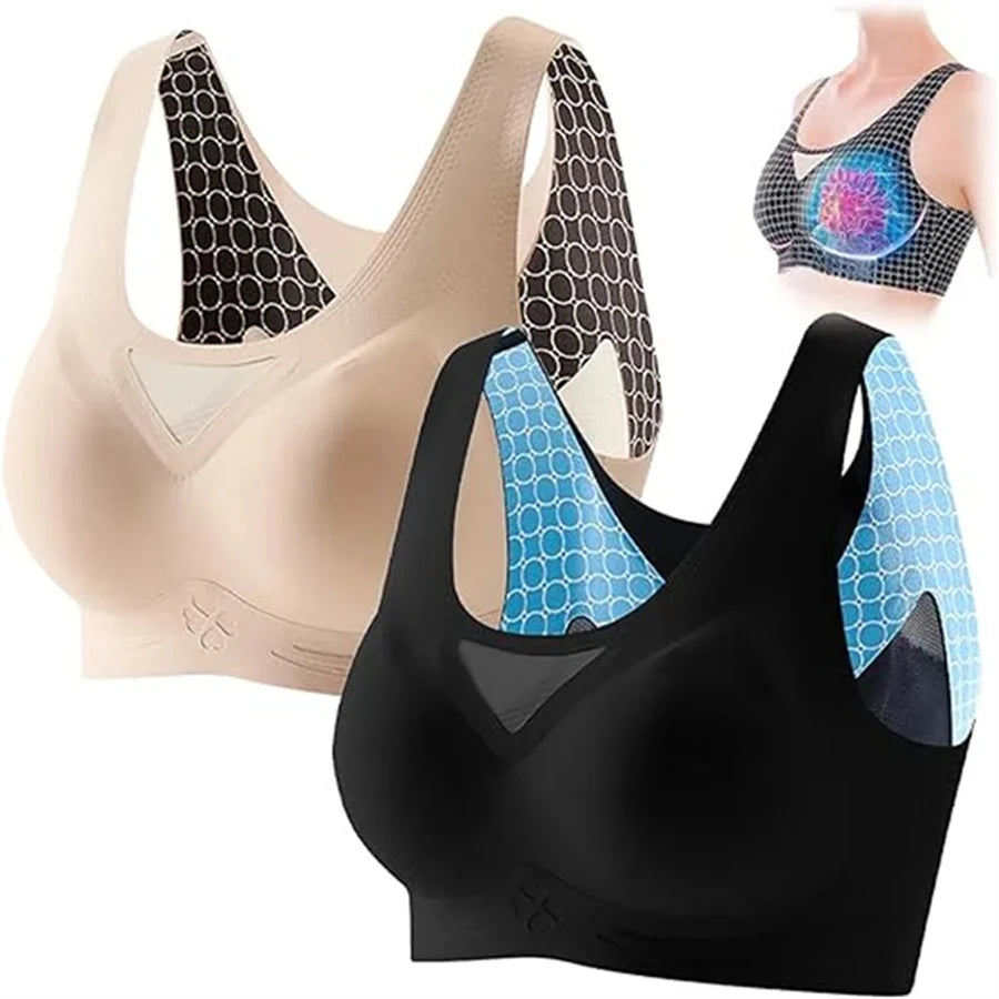 Women Sport Yoga Bra Running Vest Gym Workout Underwear Padded Crop Tops Female Sportswear Brassiere Push Up Fitness Bras