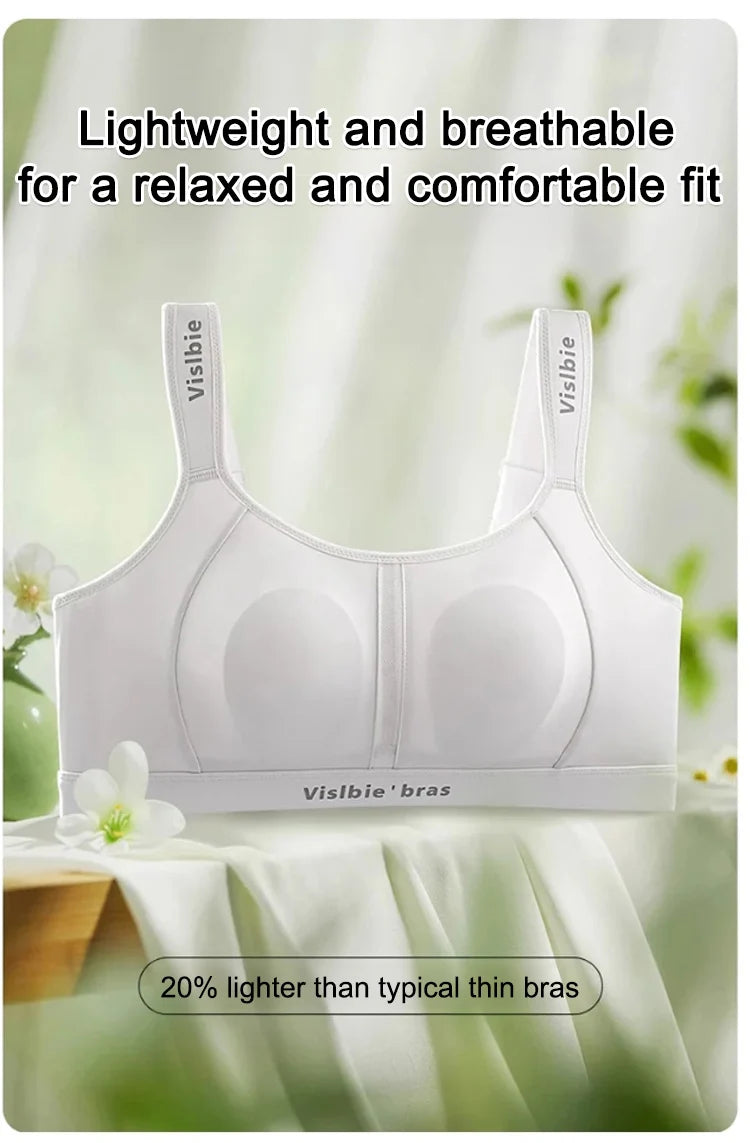 Wireless Minimizer Sports Bra Adjustable Support Anti Sagging Seamless Comfort Breathable Large Bust No Underwire Everyd